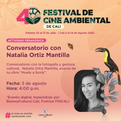 La artista y fotógrafa Natalia Ortiz Mantilla presenta taller y conversatorio en el 4to FINCALI