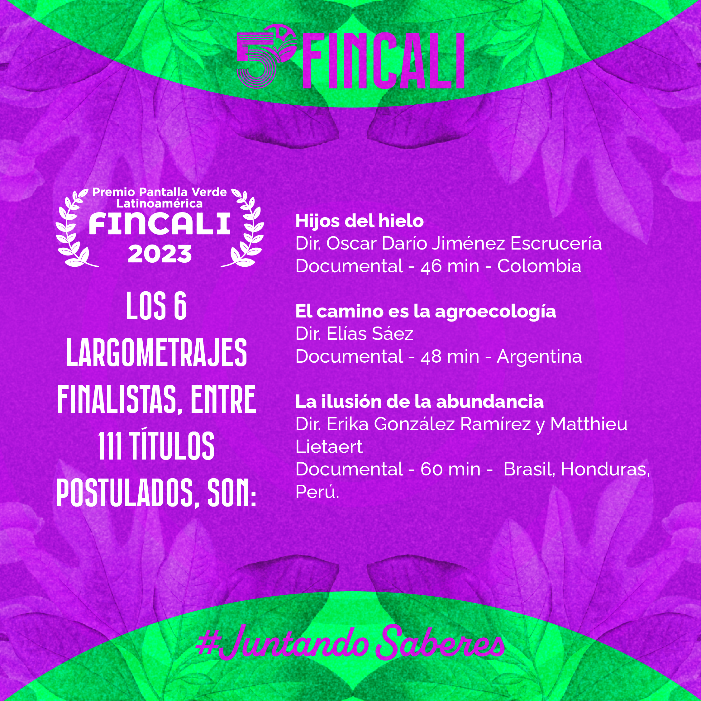 Películas finalistas Competencia Pantalla verde Latinoamérica 2023-02